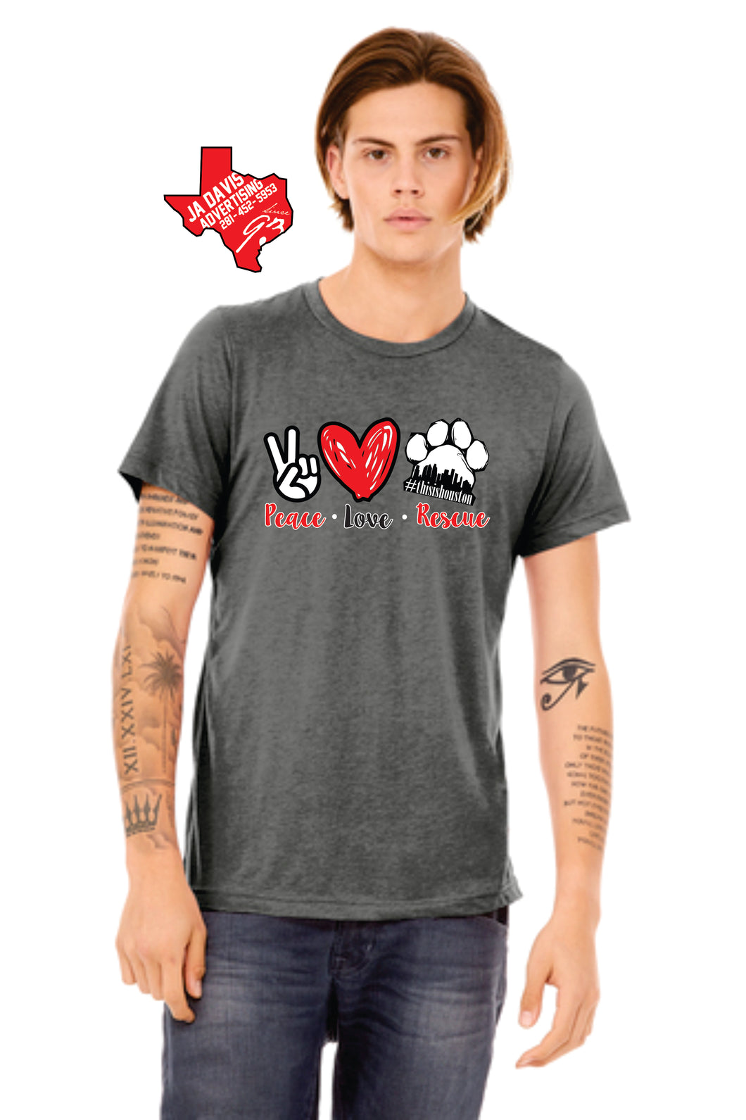 Peace Love Rescue t-shirt